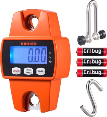 Immagine prodotto di Bilancia a gru - Bilancia digitale sospesa/bilancia a trazione 300 kg - divisione 50 g - display LCD - alloggiamento in alluminio pressofuso - commutazione a 3 livelli - bilancia per selvaggina e pesce