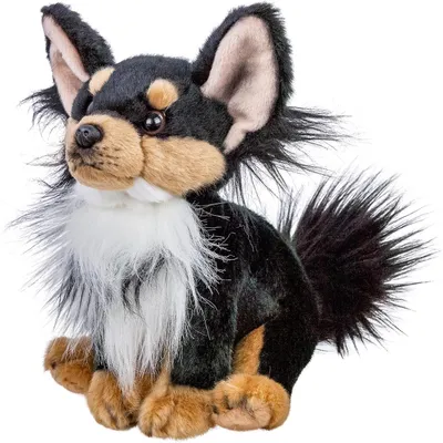 Produktbild von Kuscheltier Chihuahua 25 cm sitzend schwarz Plüschhund