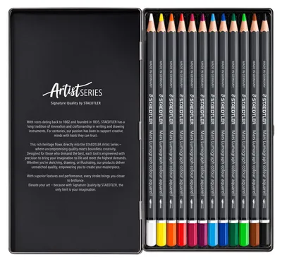 Obrázok produktu pre Staedtler Mars Lumograph, Mäkké, Viacfarebný, 12 kusov