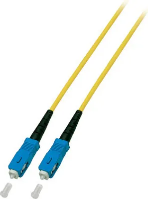 Image de Câble de raccordement fibre optique Simplex SC-SC G657.A2 15 m -- 3,0 mm jaune 9/125 µm