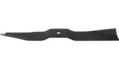 Image de Couteau adaptable pour tondeuses à gazon Iseki SG13 & SG15. Pièce de rechange d'origine : 8595-306-061-00 – Longueur : 430 mm, alésage : 14,5 mm, épaisseur : 4 mm.