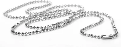 Produktbild von 20x Metallhalskette Kugelkette für Namensschilder 850mm lang