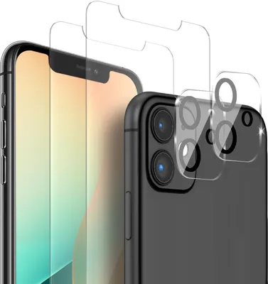 Produktbild von 2x Display + Kamera Glas für Apple iPhone 11 Panzerfolie Displayglas Kameraglas 9H Schutzglas