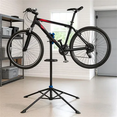 Produktbild von Montageständer Reparaturständer Fahrrad Ständer höhenverstellbar 30 kg Werkzeugständer Verstellbar Bike Träger, Retoo