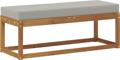Image de Banc de Tabouret Gris Naturel et Clair 115 x 43 x 37 cm