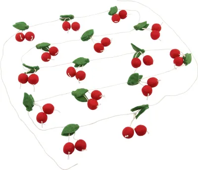 Produktbild von Cadena decorativa - guirnalda - fieltro - cerezas