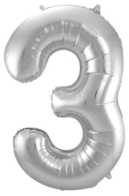 Produktbild von Folat 63173, Spielzeugballon, Folie, Silber, Geburtstag, Anzahl, 860 mm