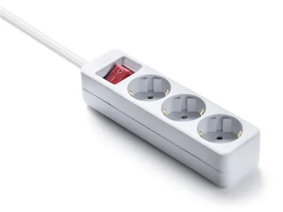 Produktbild von FAMATEL – Leiste Ecosockets 3 Steckdosen | Mit Ein-Ausschalter | 1,5 Meter| Bis