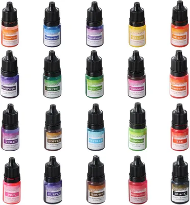 Produktbild von Kerzenfarbe, 20 Farben, 5 ml, für DIY Kerzenherstellung