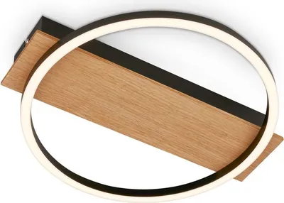 Produktbild von LED Deckenlampe Holz Deckenleuchte Wohnzimmer Schlafzimmer Warmweißes Licht