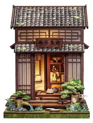 Obrázek produktu pro Sada pro stavbu miniaturního domu Kirishima Cha-an - DIY s LED
