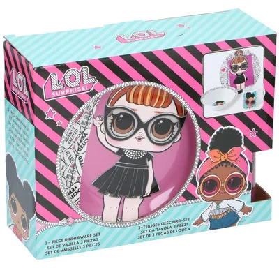 Produktbild von Geschenkset 3tlg. L.O.L. Surprise! Tasse, Schüssel und Teller
