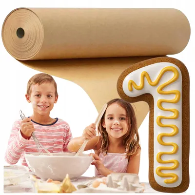 Produktbild von Silikonisiertes Backpapier 50m braun für Kuchen & Gebäck