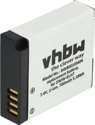 Produktbild von vhbw Akku kompatibel mit Panasonic Lumix DMC-GM5, DMC-GM5K, DMC-GM5KEG-K, DMC-GM5L, DMC-GM1, DMC-GM1KS Kamera (600 mAh, 7,2 V, Li-Ion), Infochip