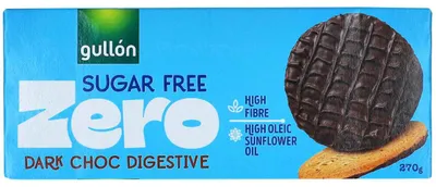 Produktbild von Gullón Sugar Free Zero Dark Choc Digestive 270g