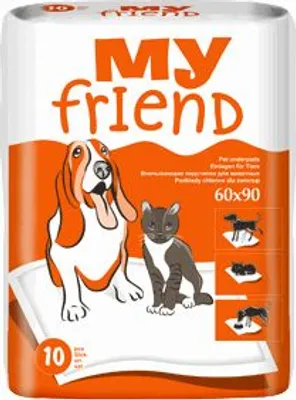 Obrázok produktu pre My Friend podložky pre zvieratá 90x60 cm 10 ks.