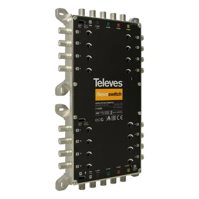 Obrázek produktu pro Televes 714505, 5 vstupy/vstupů, 16 výstupy/výstupů, 950 - 2400 MHz, 47 - 862 MHz, 3 dB, 4 dB