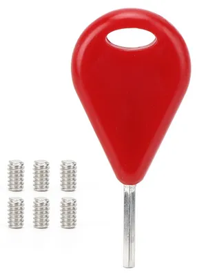 Productafbeelding van Surfplankaccessoires, set van bevestigingsschroeven voor FCS vinns, surfuitrusting (rood)