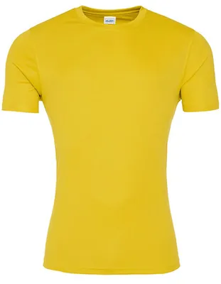 Zdjęcie produktu dla Just Cool JC020 | Męska koszulka Cool Smooth T / współczynnik ochrony UV 30+ - Kolor: Sun Yellow - Rozmiar: S