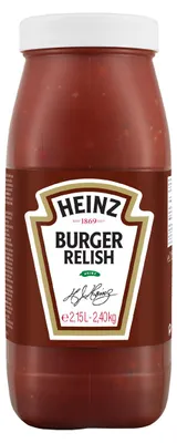 Zdjęcie produktu dla Heinz Burger Relish przecier pomidorowy kwaśny w dzbanku 2150ml