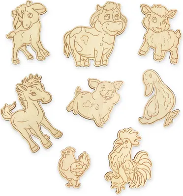Image de Coloriage Aimants "Animaux" 8 Pièces