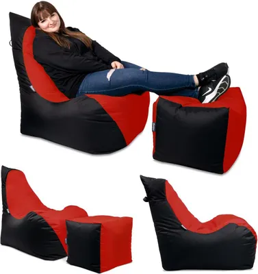 Produktbild von BuBiBag Flashbag Lounge Sessel Sitzkissen 75Tx60Bx85H cm Rot