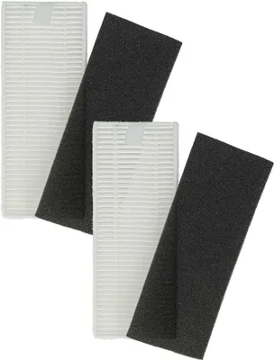 Produktbild von vhbw Filter-Set kompatibel mit Rowenta X-plorer Serie 50 RR7387WH Saugroboter - 4x Ersatz-Filter (Filter, Schaumstoff-Filter)