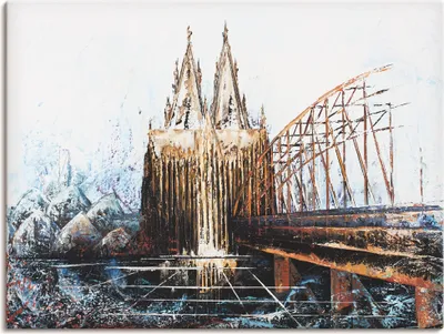 Produktbild von ARTland Leinwandbild Köln Impression Größe: 80x60 cm