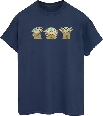 Produktbild von Star Wars - "The Mandalorian" T-Shirt für Damen BI45985 (XXL) (Marineblau)