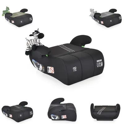 Obrázok produktu pre Moni podsedák Dakar i-Size (125-150cm) skupina 3, plyšová hračka čierna