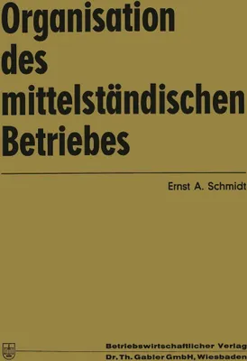 Produktbild von Organisation des mittelständischen Betriebes