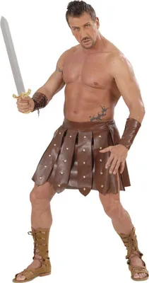 Image de Costume de gladiateur romain M/L brun