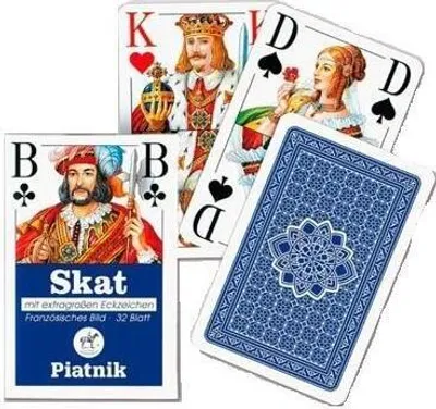 Zdjęcie produktu dla 1803 - Karty do gry: Skat z dużymi rogami - 32 arkusze