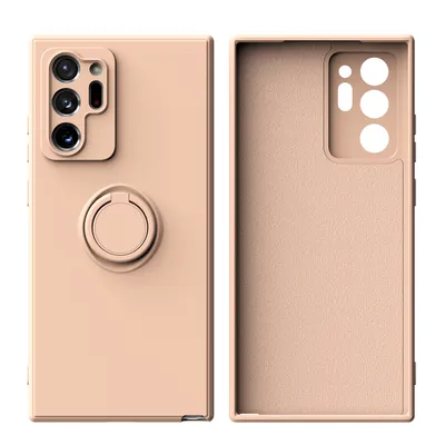 Obrázek produktu pro Galaxy Note 20 Ultra Pouzdro, s prstencovým držákem a stojánkem, odolné proti poškrábání, měkký silikon pouzdro pro Samsung Galaxy Note 20 Ultra 5G Růžový