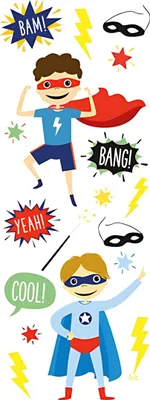 Produktbild von Sticker Superman, 1 Bogen, Rössler