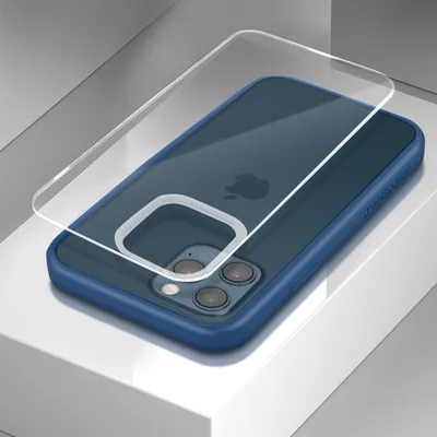 Produktbild von Anpassbare Mod NX Hülle iPhone 12 Pro Max + Rückseite by Rhinoshield – Blau
