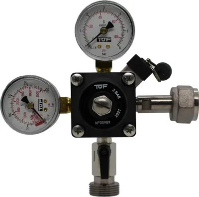 Produktbild von Druckminderer, Druckregler, Druckreduzierventil - CO2 für Bier Zapfanlage 3 bar, 1-leitig