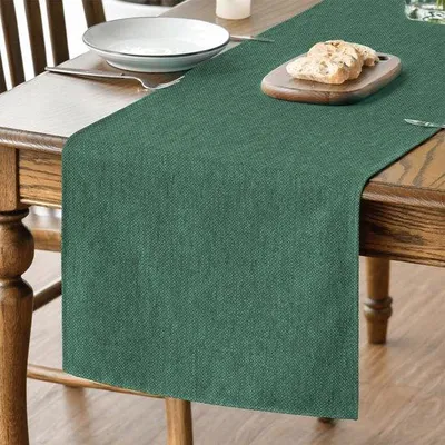 Immagine prodotto di Tovaglia verde, lavabile, 40x240 cm, per le feste