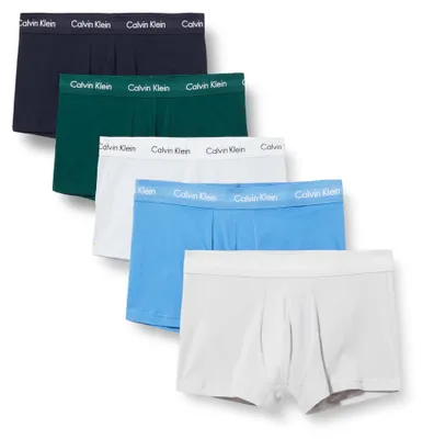 Obrázok produktu pre Calvin Klein pánske boxerky s nízkým pásom, 5-dielový balík, model 000nb2734a, modré (Kings Emera)