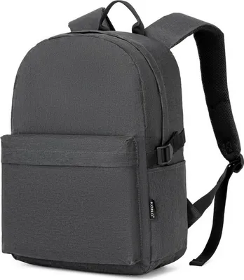 Produktbild von Schulrucksack wasserabweisend lässig 15,4 Zoll Laptop Gunkelgrau
