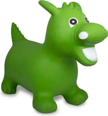 Image de Dragon gonflable Jamara vert avec pompe