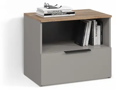 Image de Commode Livinity Piave Grège avec rabat, Model 58793