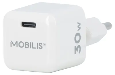 Imagen del producto de Mobilis 001383 Mobilis Nano Wall Charger 30W USB C GaN