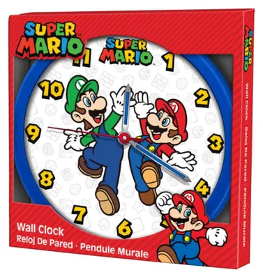 Immagine prodotto di Zegar ścienny Super Mario Bros - Oficjalny produkt Kids Licensing dla dzieci