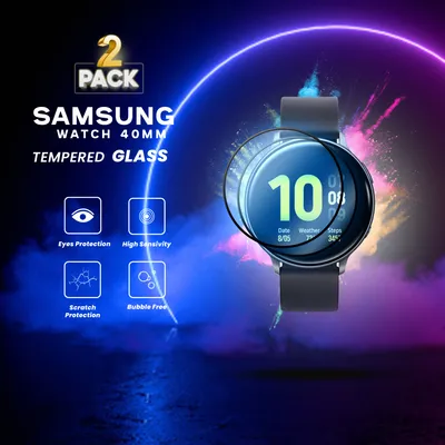 Obrázek produktu pro 2 kusy SAMSUNG WATCH 40MM - Tvrzené sklo - Super kvalita 3D