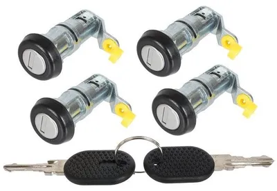 Productafbeelding van Deurslot, 4 stuks (2 links, 2 rechts) + 2 sleutels, geschikt voor Iveco Daily III / IV, bouwjaar 1999-2011