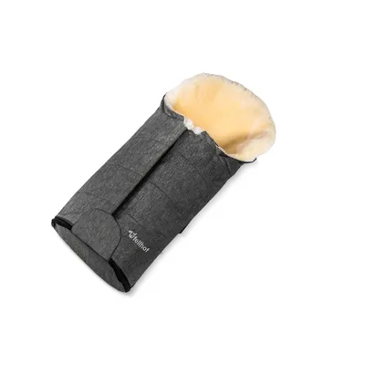 Produktbild von Fellsack für Kinderwagen Gastein ÖloTex 100% Lammfell graphit melanche