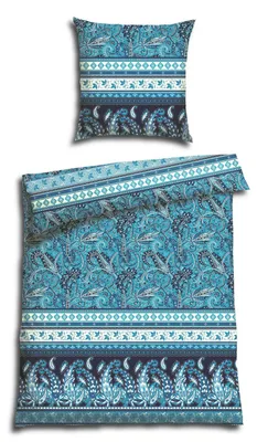 Produktbild von CASATEX Bettwäsche Balim Blau Türkis 200 cm x 200 cm