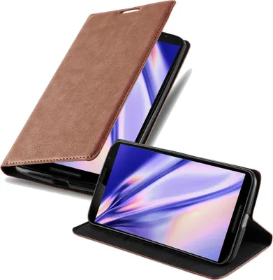 Zdjęcie produktu dla Cadorabo Etui do Motorola Google NEXUS 6 Etui ochronne w kolorze brązowym Etui na telefon komórkowy Etui z magnetycznym zamknięciem