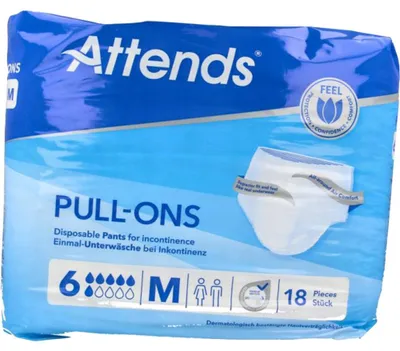 Productafbeelding van Attends Pull-Ons 6 Maat M (18 Stuks)
